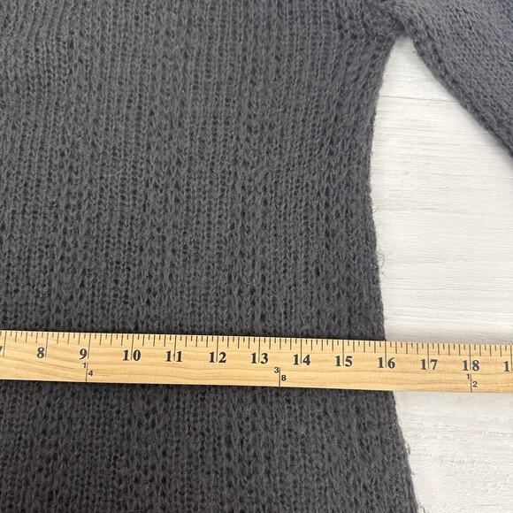 Wooden Ships Sweater Dress Size M / L Gray Cowl Neck Wool Mohair Blend Whimsycal - Picture 11 of 14